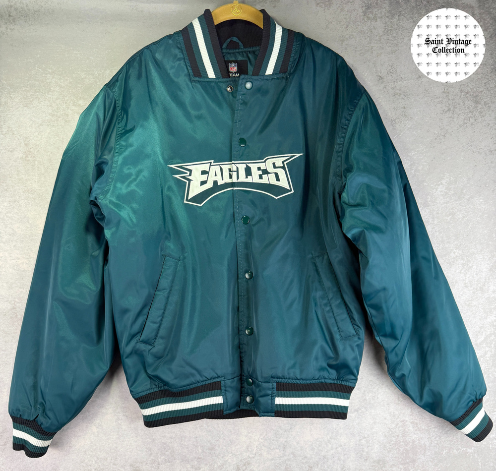Philadelphia Eagles NFL Team Apparel Medium Bomber Jacket